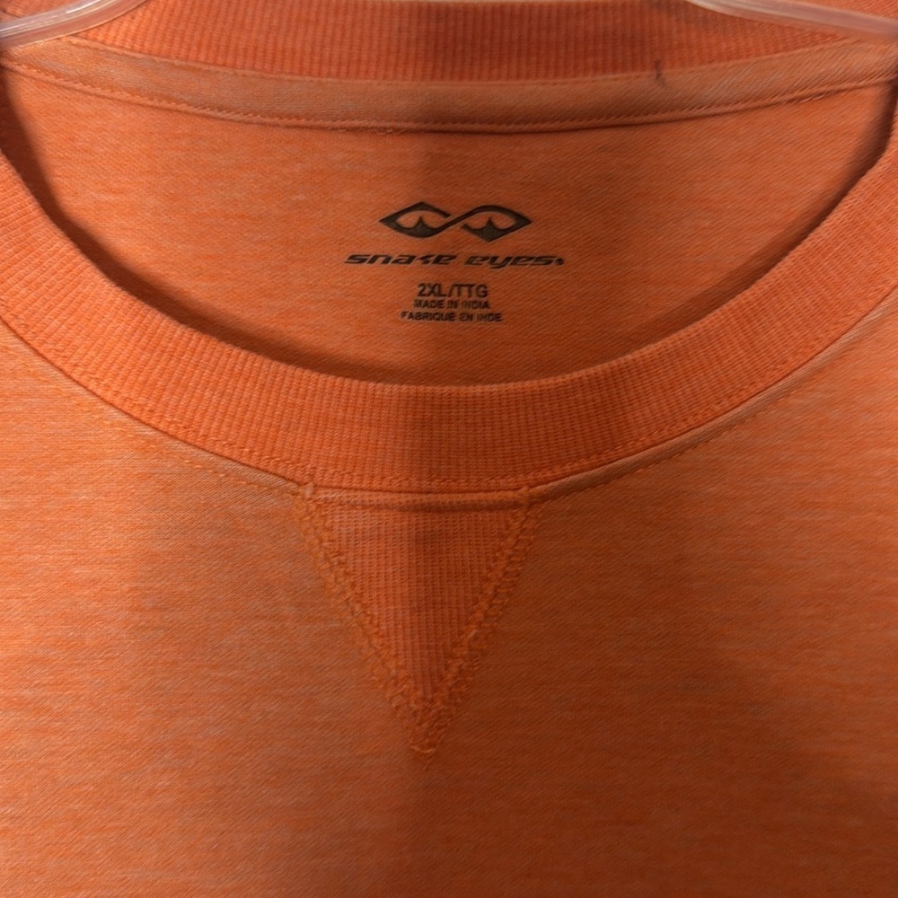Snake Eyes Orange Sherbet color crew pullover - Size 2XL - Picture 2 of 4